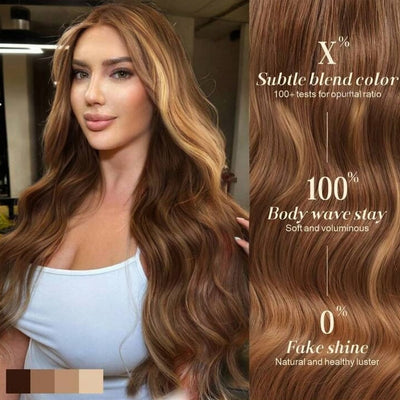 Body Wave Lace Front Wig human blend wig