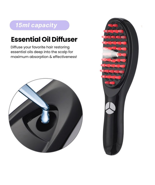 Electric spray massage hair brush