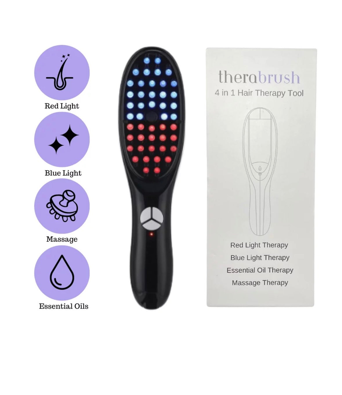 Electric spray massage hair brush