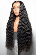 22-inch brazilian hair water wave glueless wig 13*4 full frontal lace wig