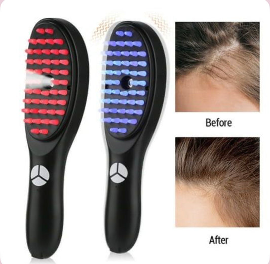 Electric spray massage hair brush
