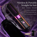 Ionic Portable Heated Straightening Brush with LED Display