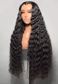 22-inch brazilian hair water wave glueless wig 13*4 full frontal lace wig