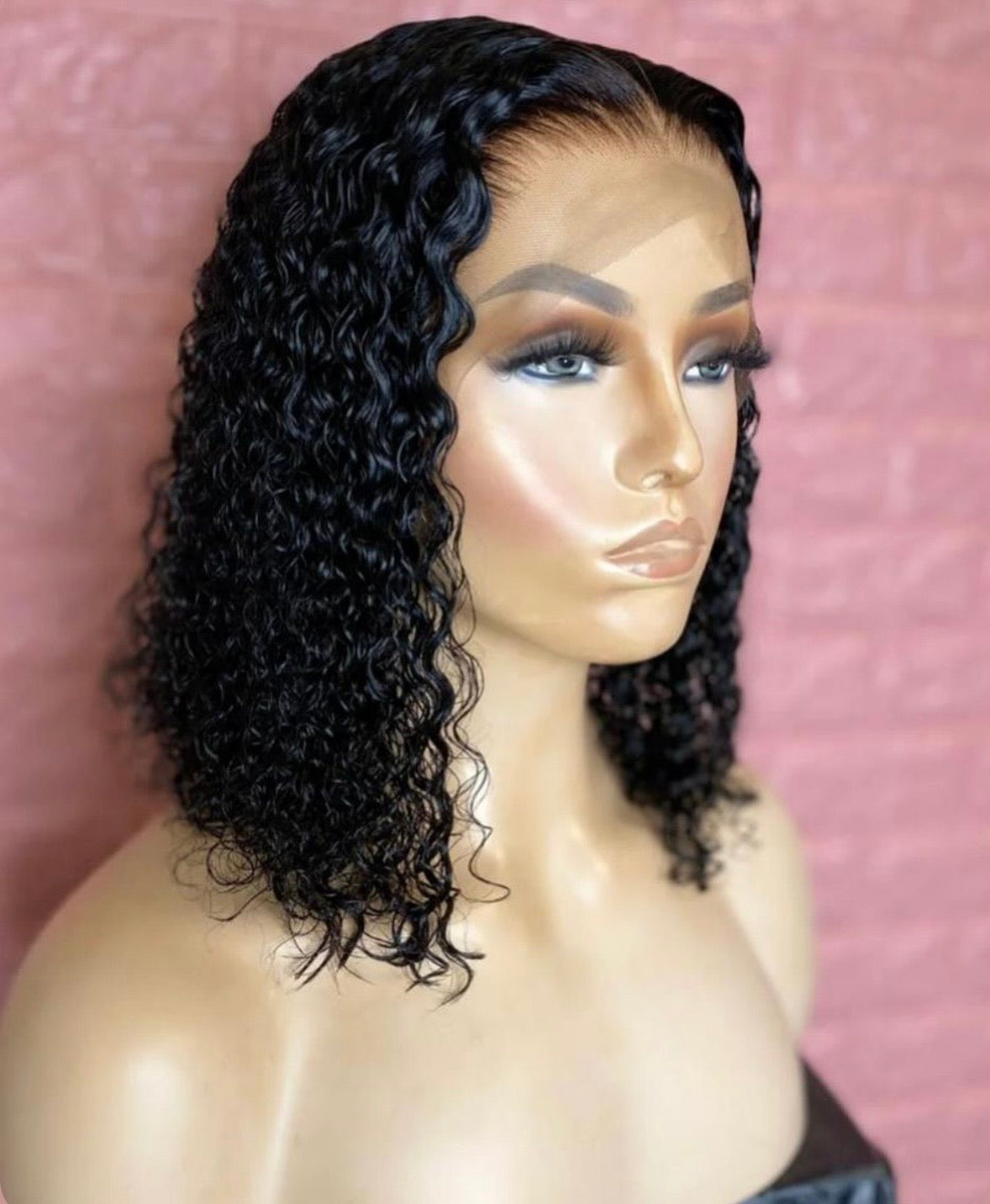 Glueless 5*5 curly human hair wig